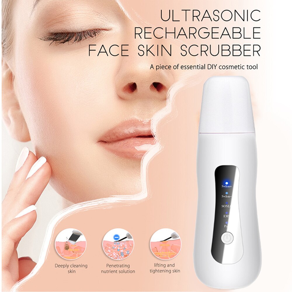 Lcd Elektrische Exfoliator Comedondrukker Ultrasone Huid Scrubber Gezicht Peeling Machine Rimpel Remover Gezicht Lifting Machine