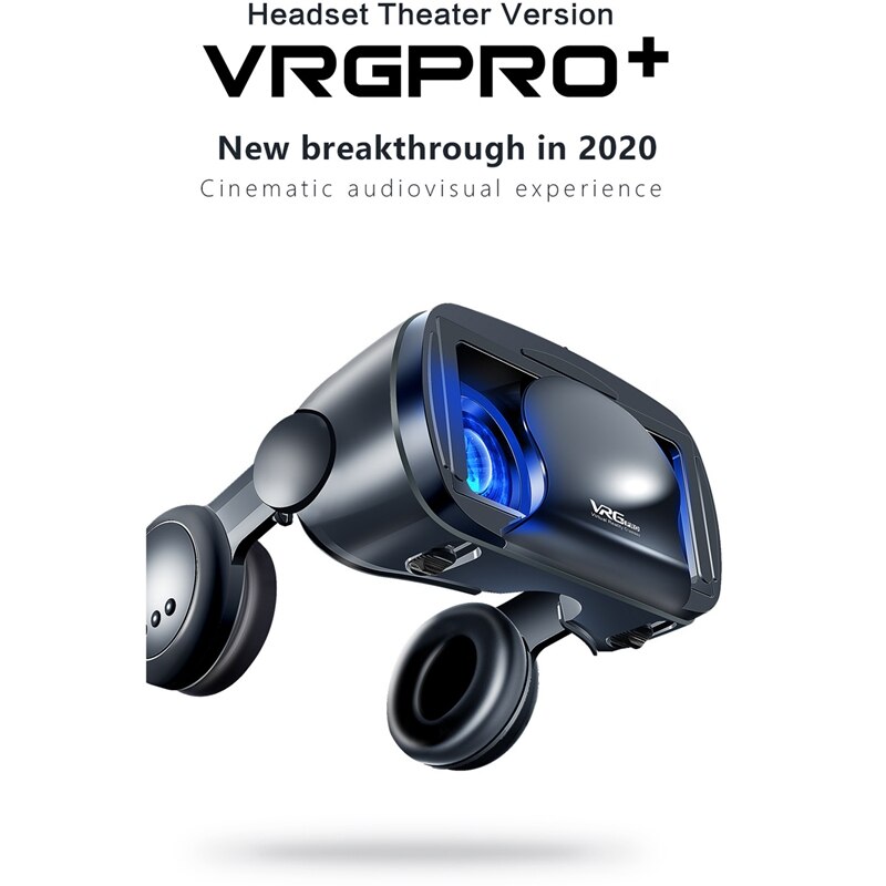 VR Headset - 5-7 Inch Phones - 120° Wide Angle - Head-Mounted - ABS Plastic