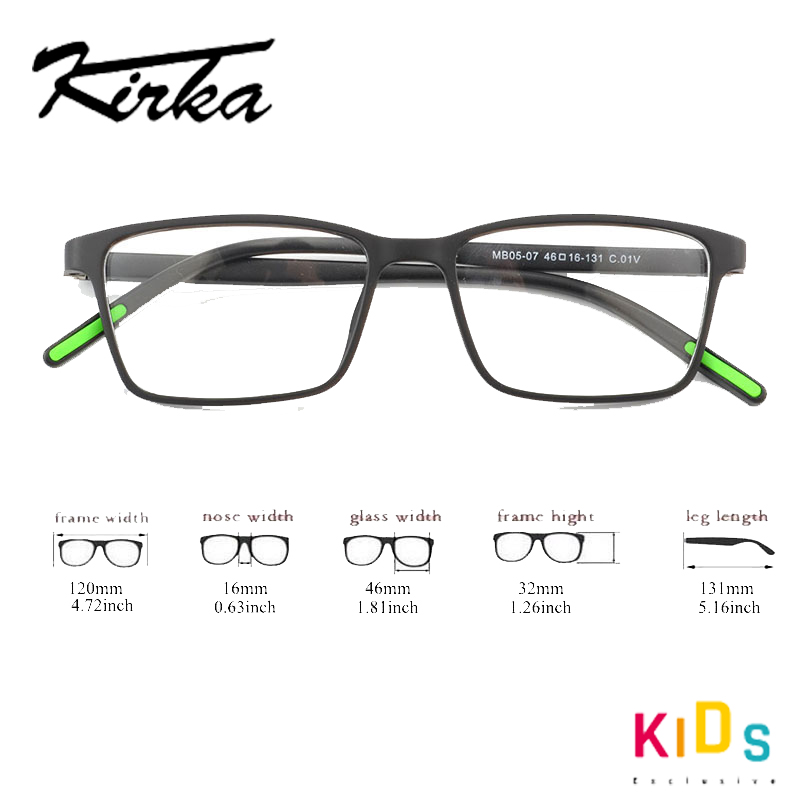 Kirka Kids Glasses TR90 Flexible Boy and girls Soft Myopia Eyeglass Frames Children Frames Eyewear Optical Reading Glasses