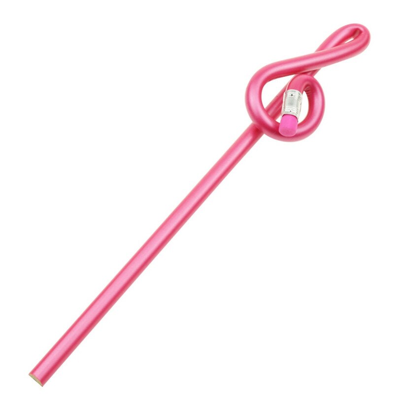 40 Pcs Musical Note Pencil 2B Standard Round Pencil Stationery music Notes School Student Prize Pencil Pencil: Pink