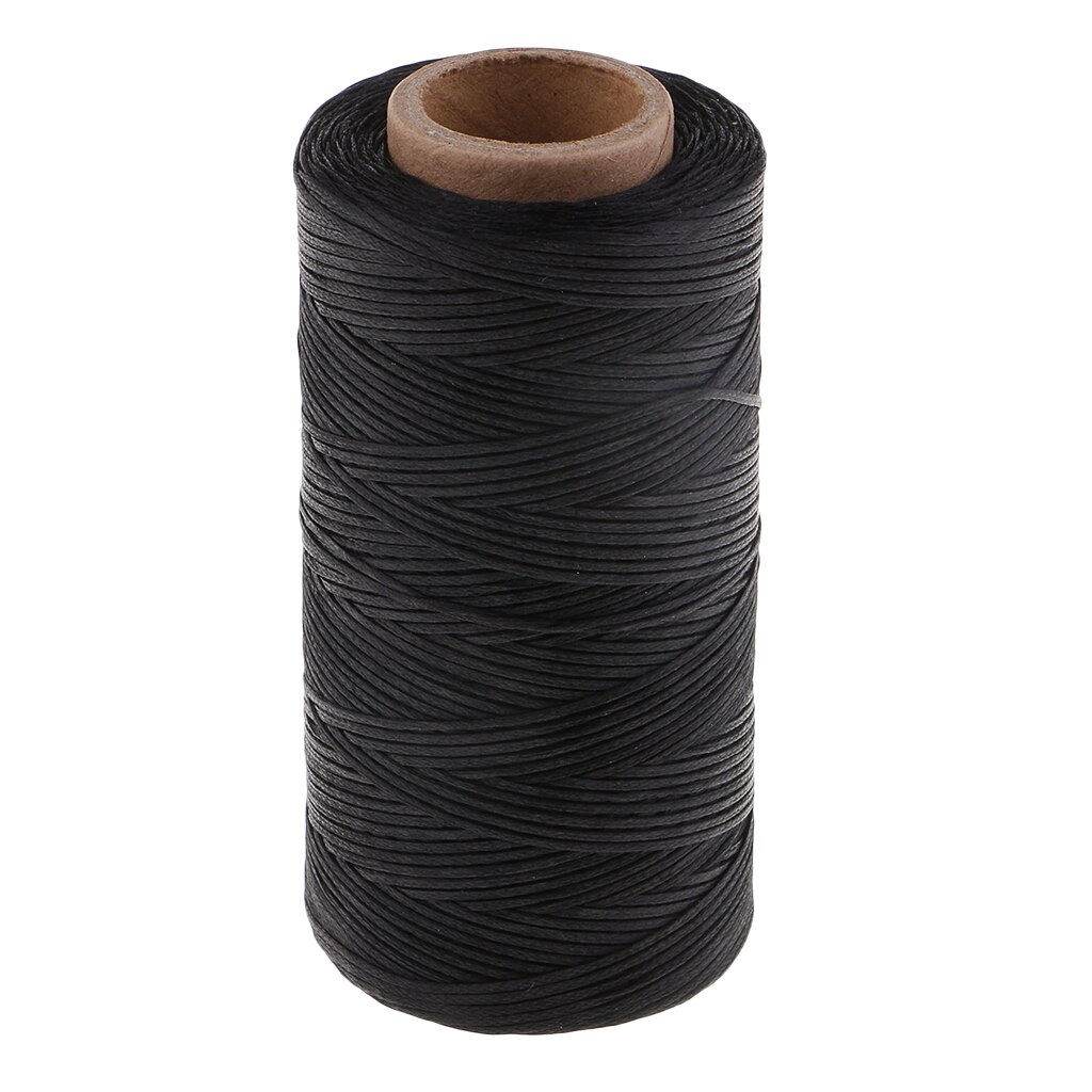 1 Spool 200m 1mm Polyester Flat Waxed Thread for Leather Sewing, Shoe Clothes Repair: S05