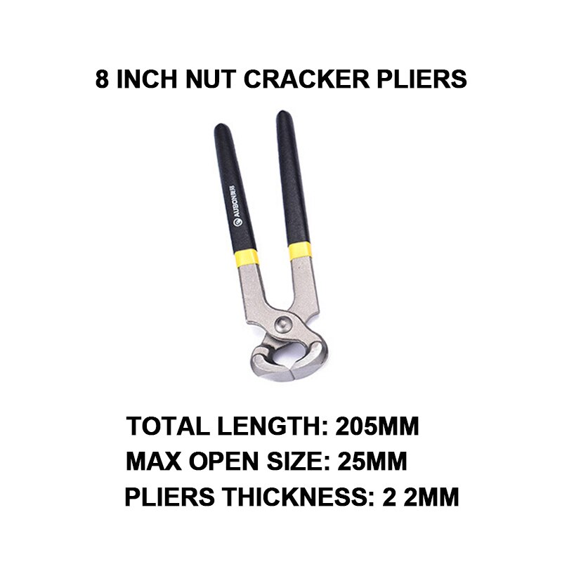 Nail Puller Pliers Pincers Nut Cracker Cutting Incision Steel Wire Hand Tools Crimping Tower Pincer 6" 8" 10" Claw Carpenters: Pincers 8 Inch