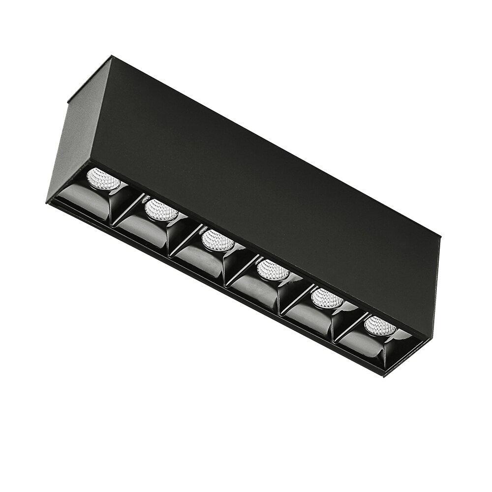 Iluminación comercial DC 24V, luces Led negras, focos magnéticos de punto para estilo Simple, decoración del hogar 3000K 6000K: dot6 / Warm White