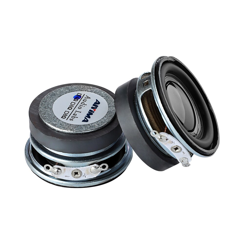 AIYIMA 2Stck 1,5 Zoll Audio- Tragbare Lautsprecher 4Ohm 3W Breitbandlautsprecher DIY Stereo Heimkino Tieftöner Lautsprecher