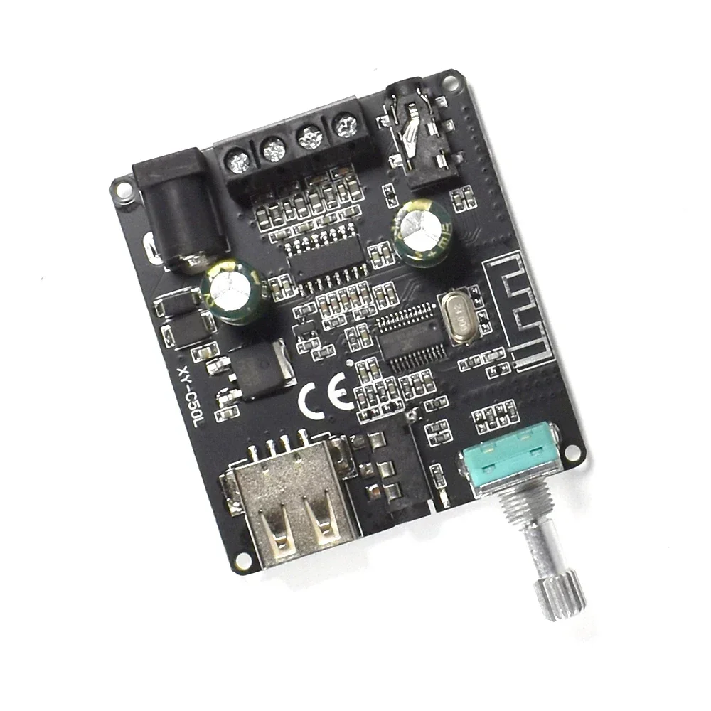 Altavoz de Audio estéreo portátil con vibración, 2x25W, con amplificador Clase D de 50W, Bluetooth 5,0, sistema HIFI DIY para cine en casa