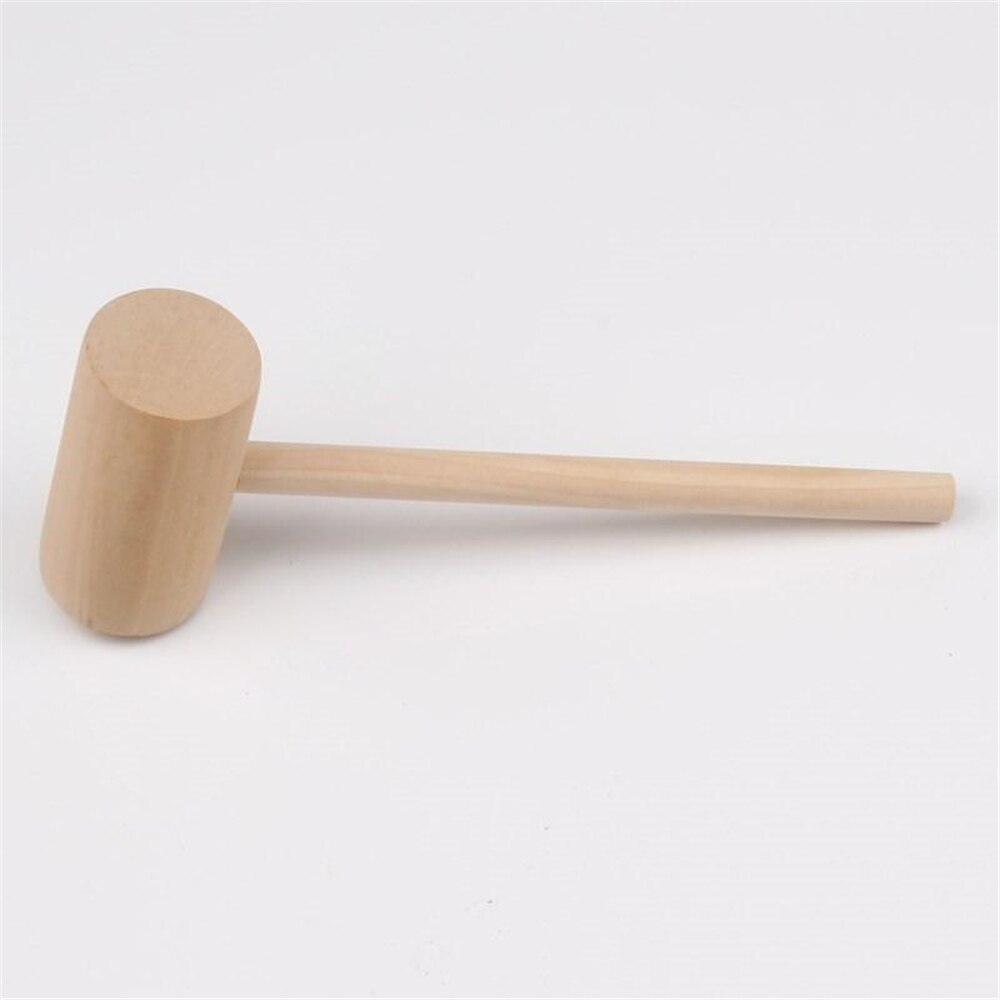 Mazo de madera pequeño manual de 5 piezas, herramienta de madera maciza, martillo de madera, Instalación manual, martillo para carpintería