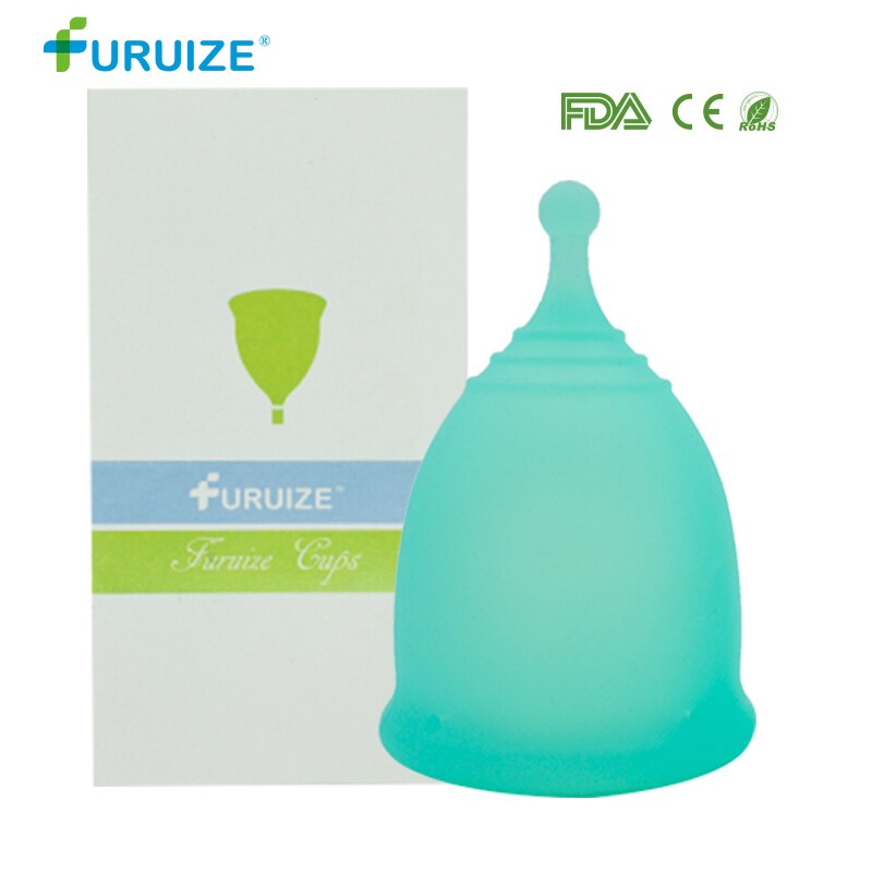 Copa menstrual para mujer, Copa de higiene femenina, Copa Menstrual reutilizable de grado médico de silicona, 100%: 1pcs Blue / L size