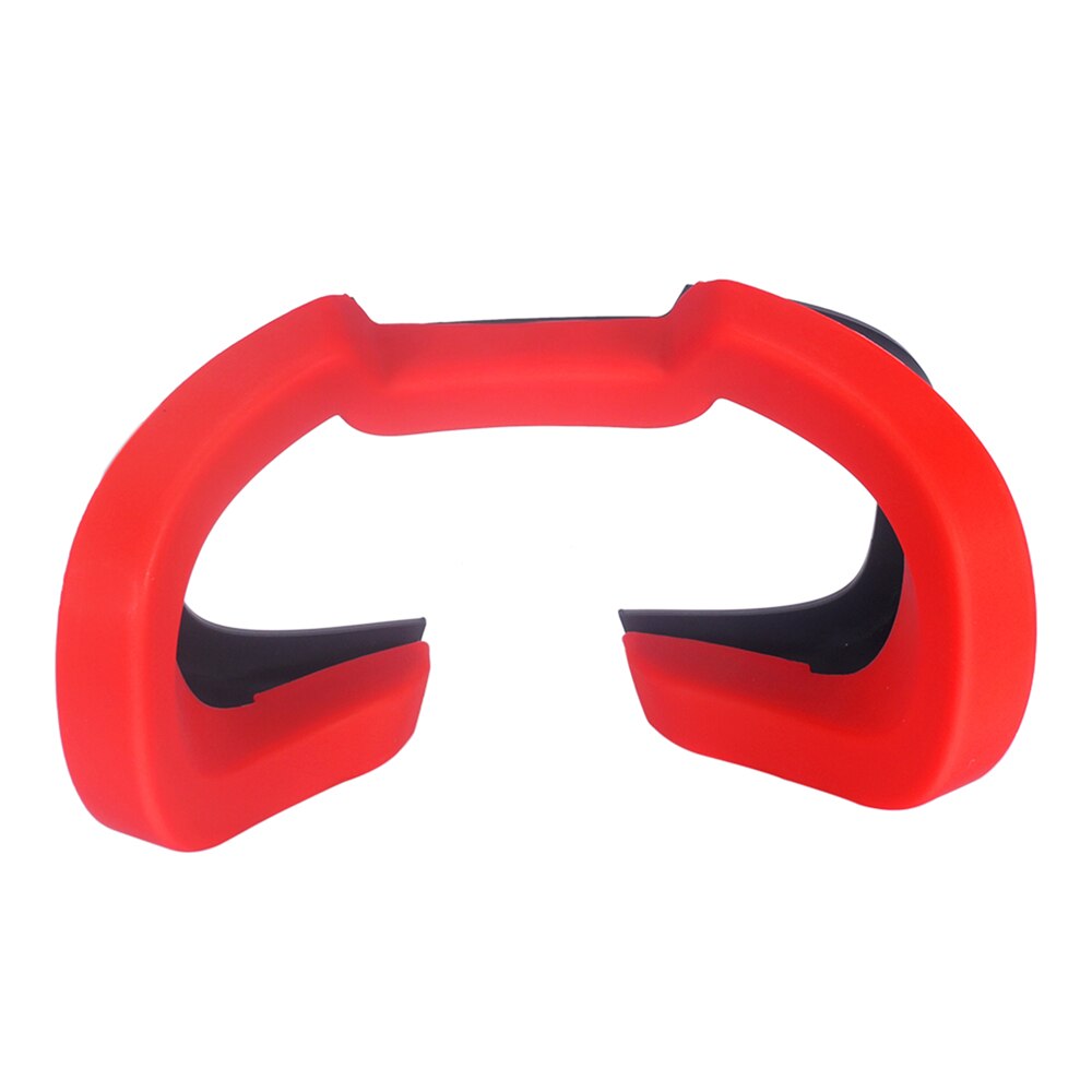 Soft Silicone Eye Mask Cover Breathable Light Blocking Eye Cover Pad for Oculus Rift S VR Headset Accessories: RED