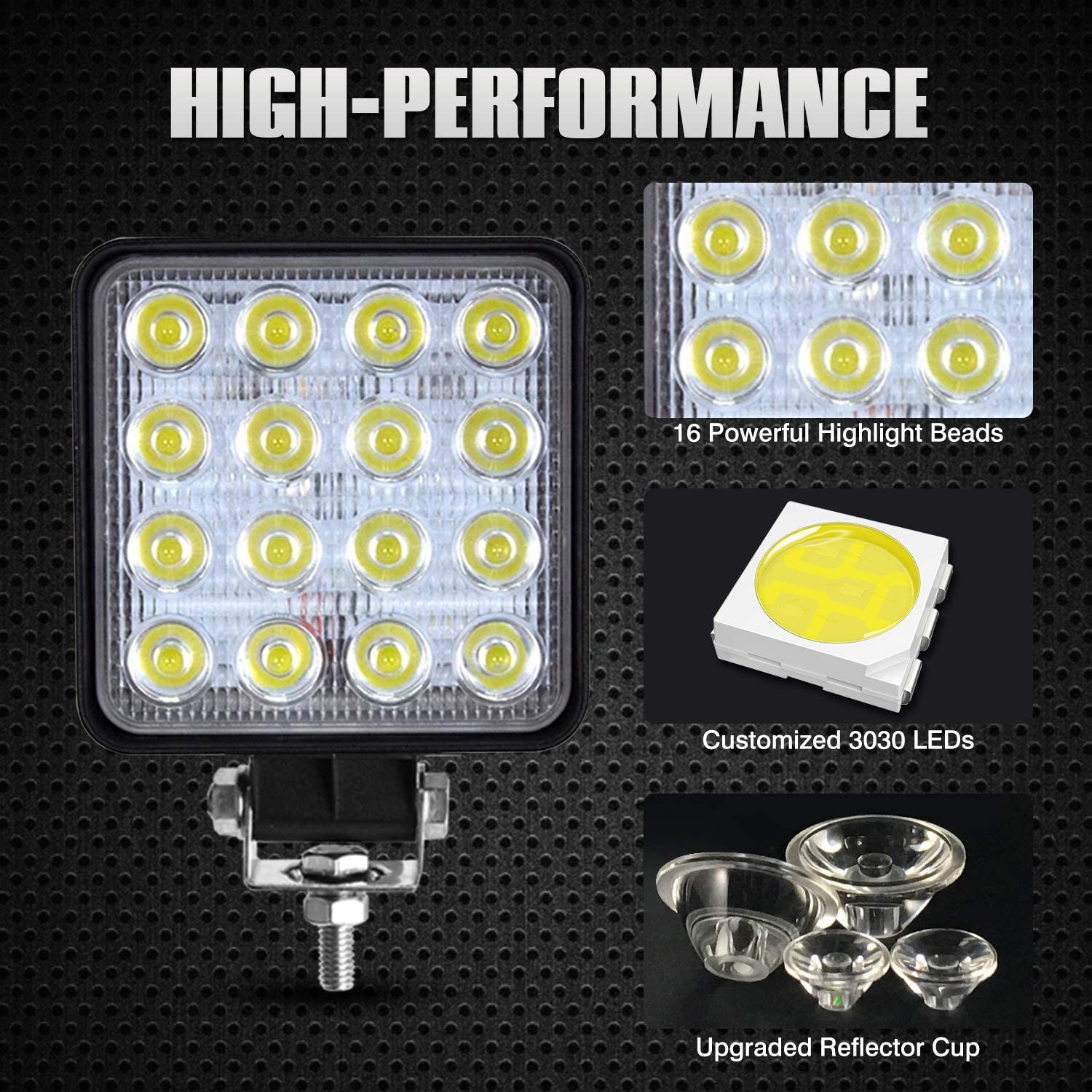 4pcs led bar 48W driving lights 12V 24V for car 4x4 ATV Truck Jeep UTV SUV Boat off road car accessories lights led bars IP68