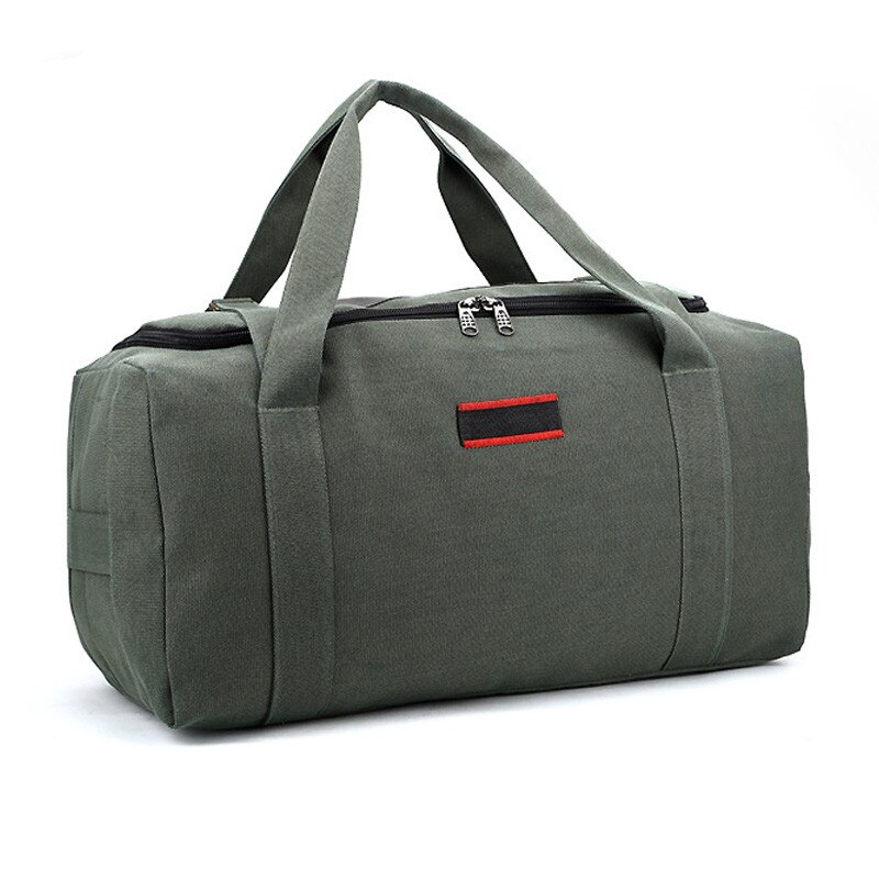 Canvas Reistas Weekend Tas Grote Capaciteit Weekendtas Schouder Mannen Waterdichte Messenger Bags Vrouwen Reizen Tote: green big
