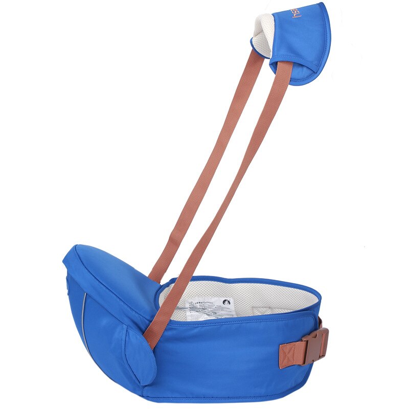 Enkele kruk Ergonomische kids infant houd taille riem hip seat ademend rugzak pouch wrap baby Kangoeroe Sling: Blauw