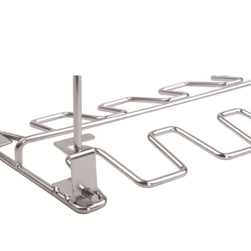 BBQ Grill Stainless Steel Chicken Wing Leg Rack for Grill Smoker Oven 12 Slots Roaster Stand with Drip Tray for BBQ Picnic