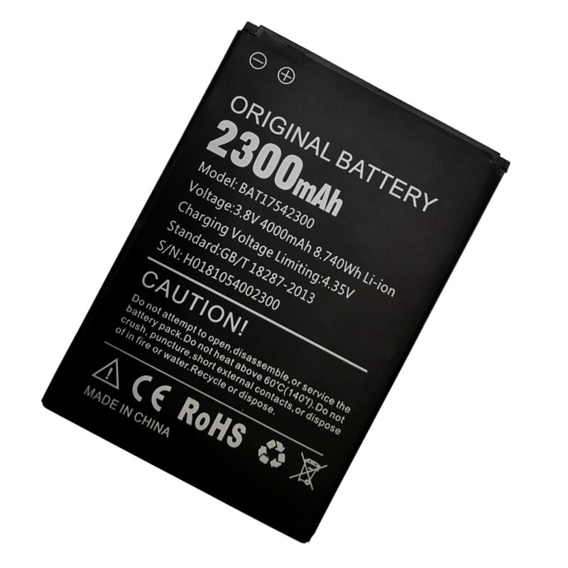 2300- 17542300 -akku für doogee  x9 mini-handys