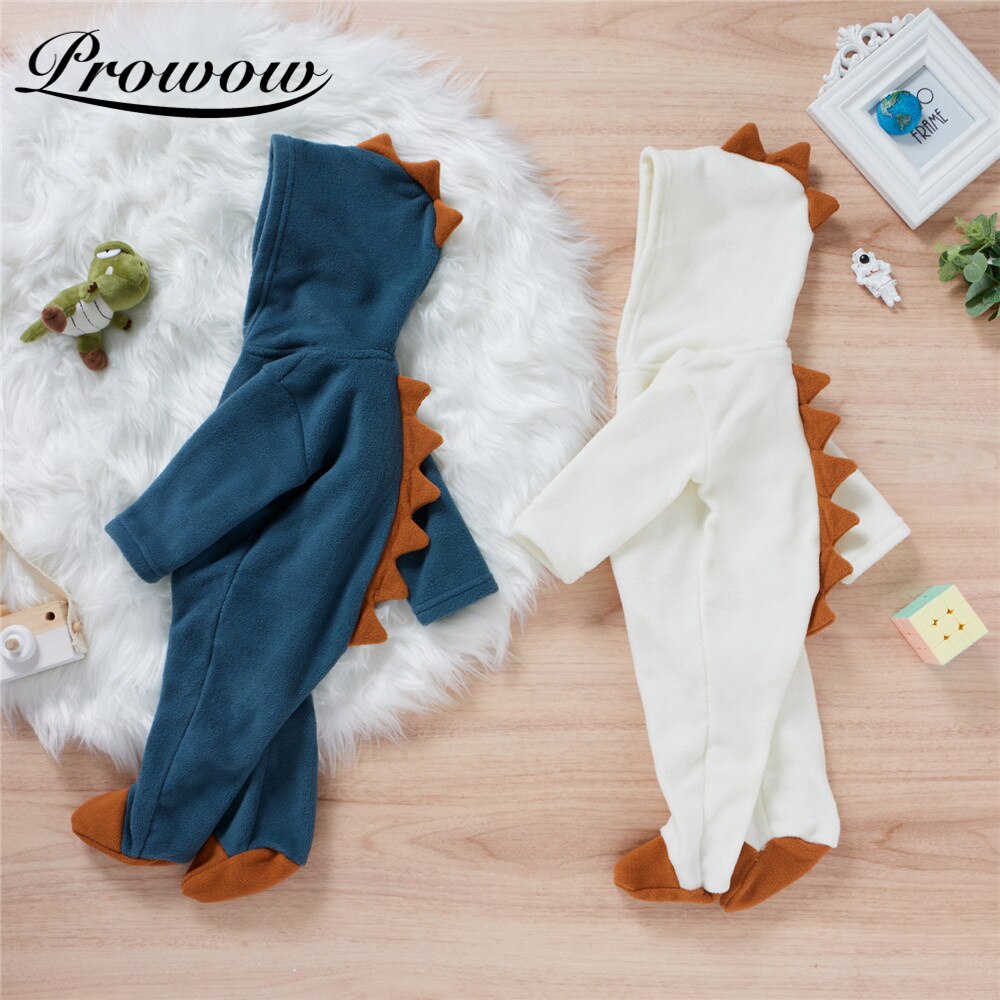 Prowow 2 Kleur Baby Dieren Shark Kleding Herfst Winter Baby Jongens Footies Rompertjes Effen Pasgeboren Jumpsuit Voor Kinderen Jongens Kleding