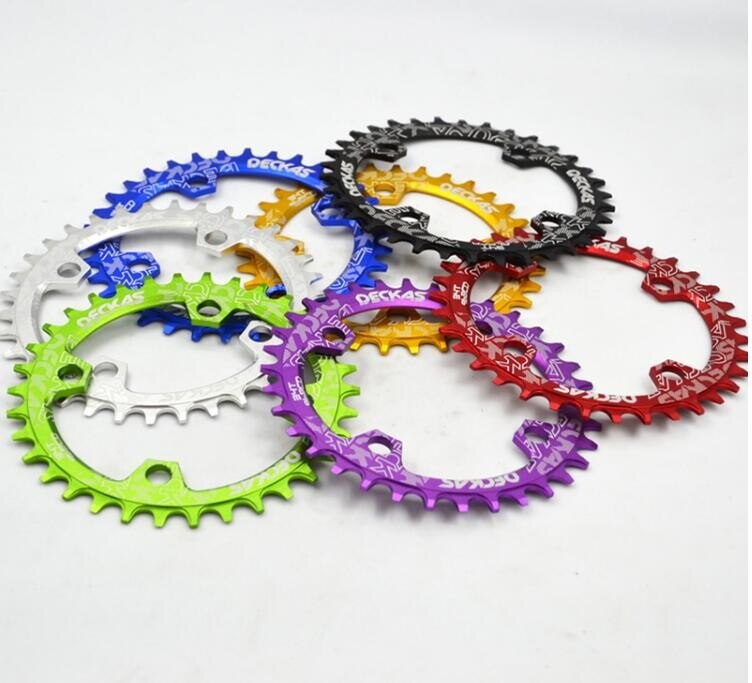 Deckas-plato ovalado 96 BCD, 32/34/36/38T para Shimano M7000/8000, cadena y rueda de bicicleta de montaña estrecha y ancha
