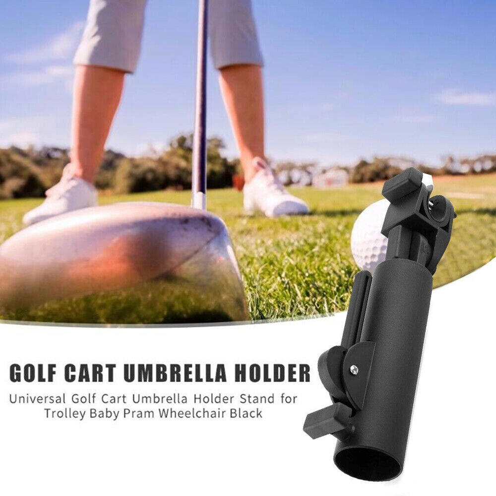 Voor Fiets Buggy Winkelwagen Baby Kinderwagen Rolstoel 1Pc Zwart Plastic Duurzaam Lock Connector Stand Golf Club Paraplu Houder Mayitr
