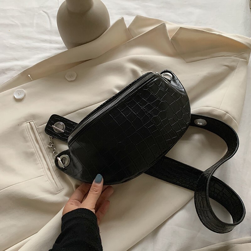 Bolso cruzado pequeño de cuero sintético con de piedras para mujer, bandolera de hombro a la , bolsa cruzada de viaje, para verano,: Black