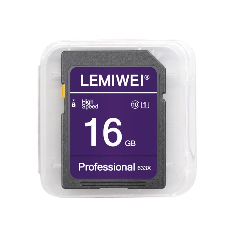 Hukommelseskort 64gb 32gb højhastighedskamera flashkort 16gb 8gb uhs-i klasse 10 lemiwei kamera lagerkort: 16gb