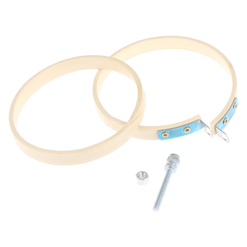 Bamboo Frame Embroidery Hoop Ring DIY Cross Stitch Machine Loop Sewing