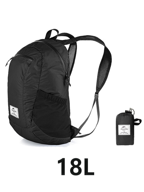 Naturehike Backpack 22L Ultralight Outdoor Waterproof Folding Backpack for Men Women Camping Hiking Shoulder Bag High Capacity: Rose Red