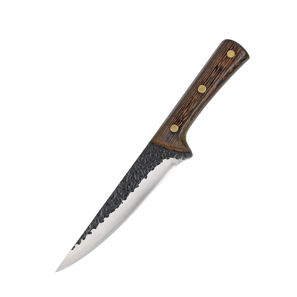 Butcher Kitchen Knives Set Handmade Forged Stainless Steel Chef Knife High Carbon Cleaver Boning Knife Meat Cutter with Cover: Butcher Knife