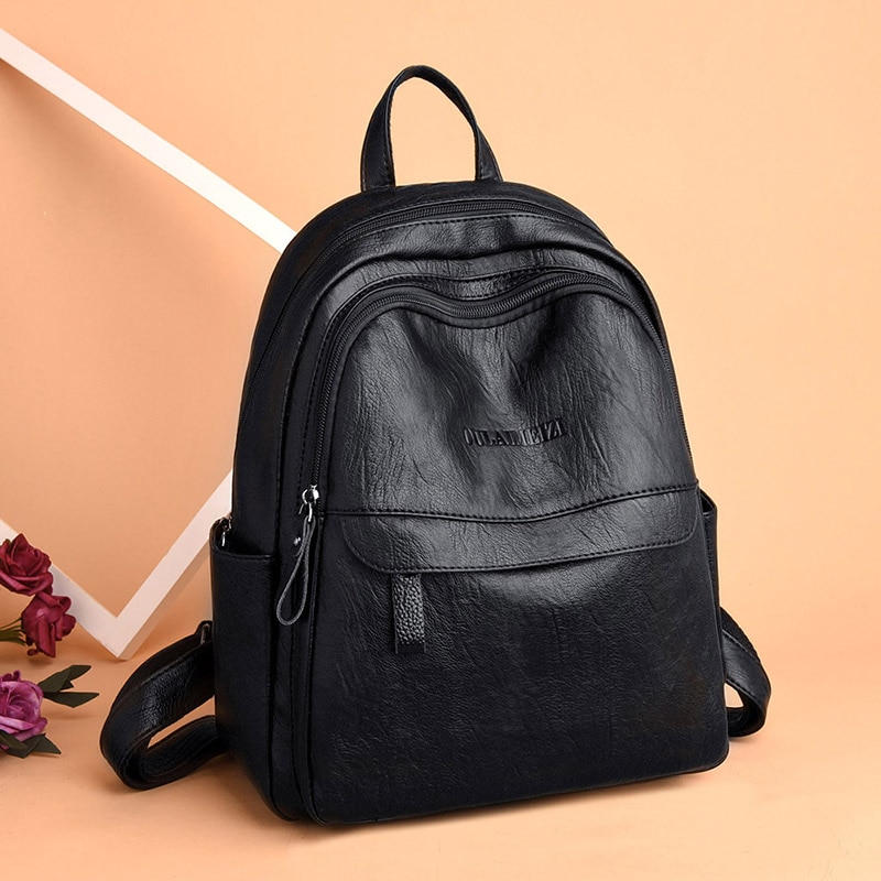 Las mujeres de Simple remache mochila Colegio viento mochila para chicas adolescentes mujer bolsa de la escuela mochila mujeres mochila