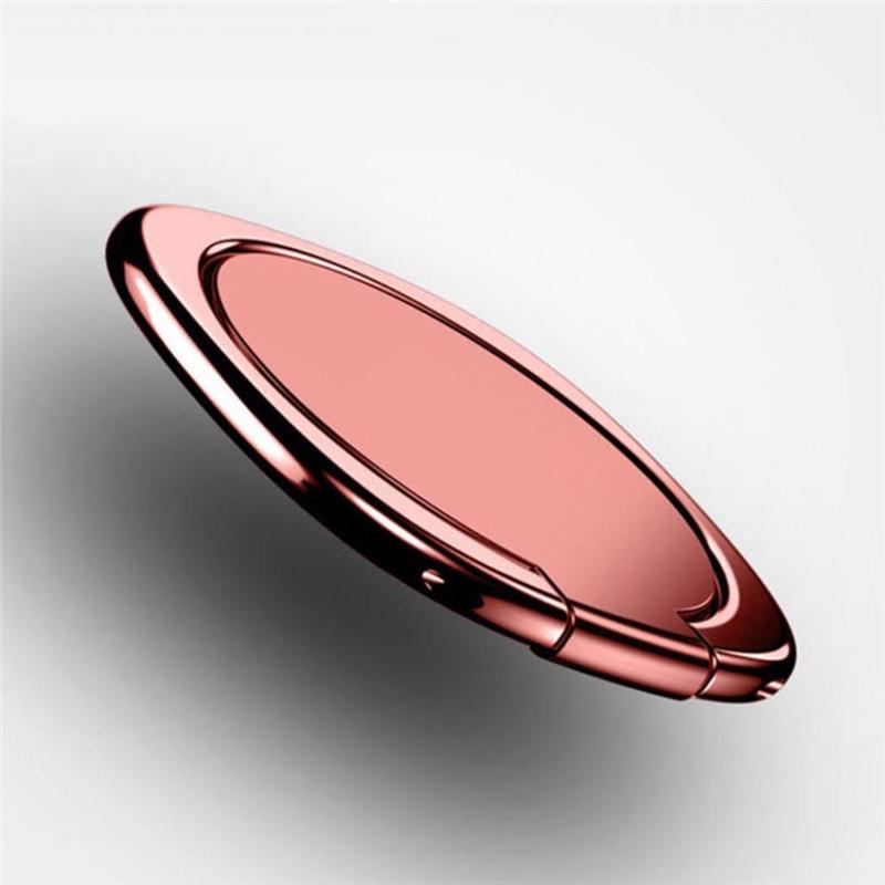 Uniwersalny metalowy uchwyt na telefon Ring Finger Adhesive telefon komórkowy stojak na biurko 360 obrotowy do Samsung A51 iPhone Xiaomi Google: 01 Rose Gold