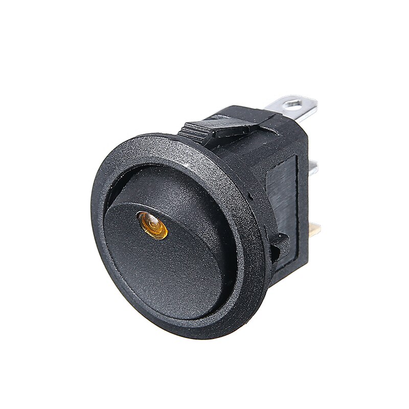 20x Car Pushbutton Switch ON/OFF Round Rocker Switch LED Car Dashboard Dash Boat 12V Waterproof Cap
