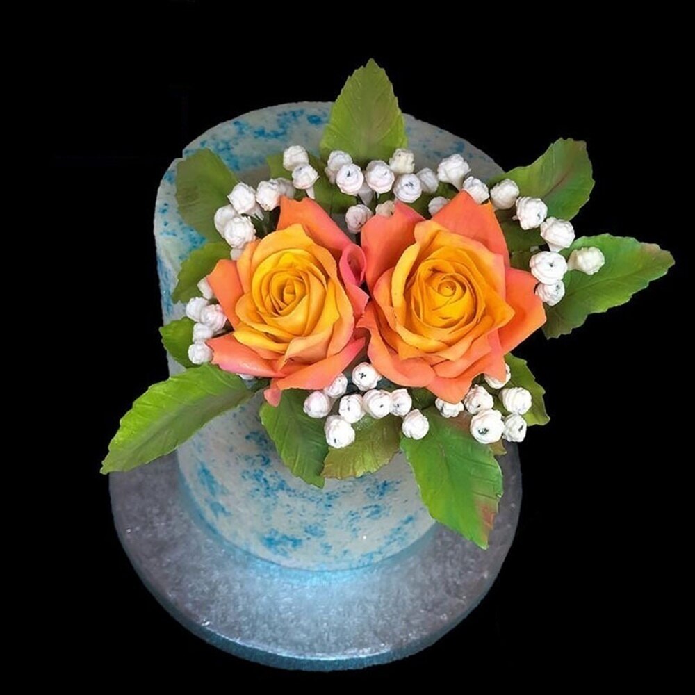 Diy 3d blad blommor silikonform fondant tårta dekorera choklad sugarcraft form