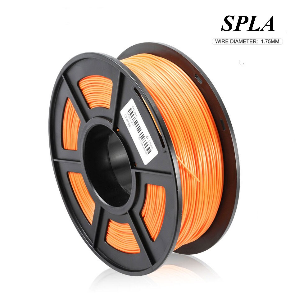 SUNLU S PLA Filament 1.75MM 1kg Plastic SPLA 3D Printing Material 3D Printer Filament: SPLA Orange