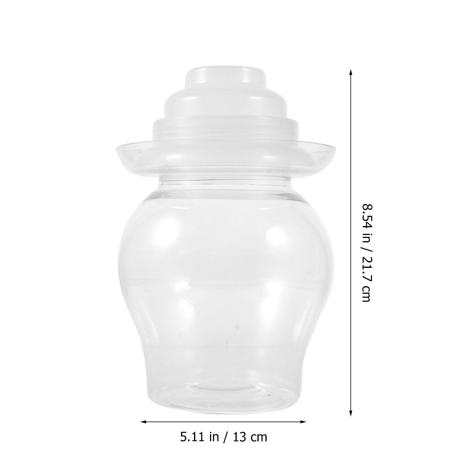 Plastic afdichtingspot met brede opening Kimchi-containers Augurkpot Thuis Fermenteerpotten Groenteopslagfles Keuken Luchtdicht