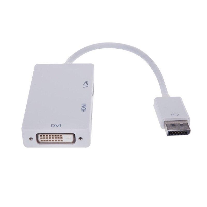 3In1 Thunderbolt Dp Naar Hdmi Vga Dvi Adapter Kabel Converter 1080P Displayport Voor Macbook Pro Air Projector camera