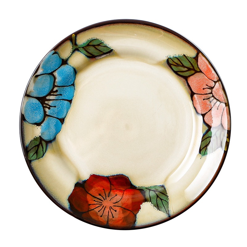 Household Dinnerware Porcelain Plate Bowl Combination Ceramic Tableware Set Western Steak Salad Noodles Plate DishSet Dinnerware