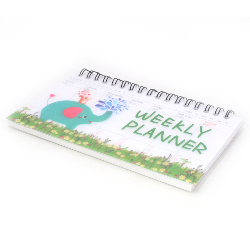 Wekelijkse planner notebook planner agenda schattig dagboek briefpapier cuadernos y libretas libreta flamingo parijs balpen penna