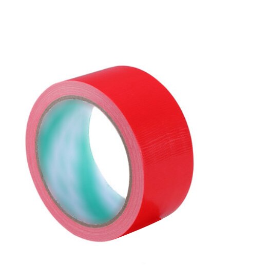 20mm Duct Tape Waterproof Sticky Adhesive Cloth Duct Tape, Single-Sided Strong Carpet Tape Applied To Warning Wedding Exhibition: Red