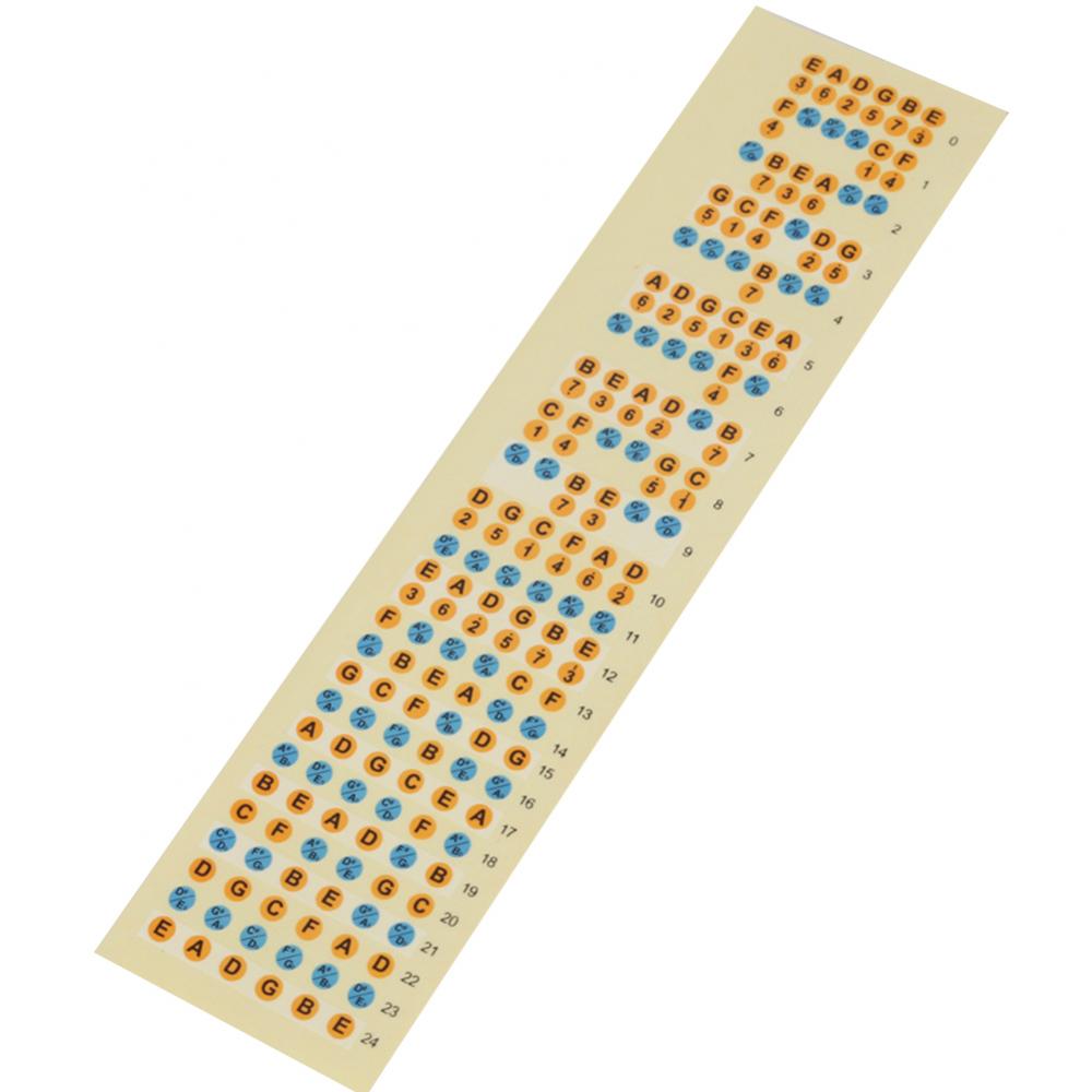50% Guitar Note Sticker Electric Guitar Fretboard Note Decals Fingerboard Frets Map Sticker Learner