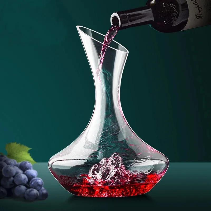 1500/2000ml Red Wine Decanter Crystal Glass Reds Wines Whiskey Wines Wine Quick Waterfall Iceberg Dispenser Red Wines Kettle