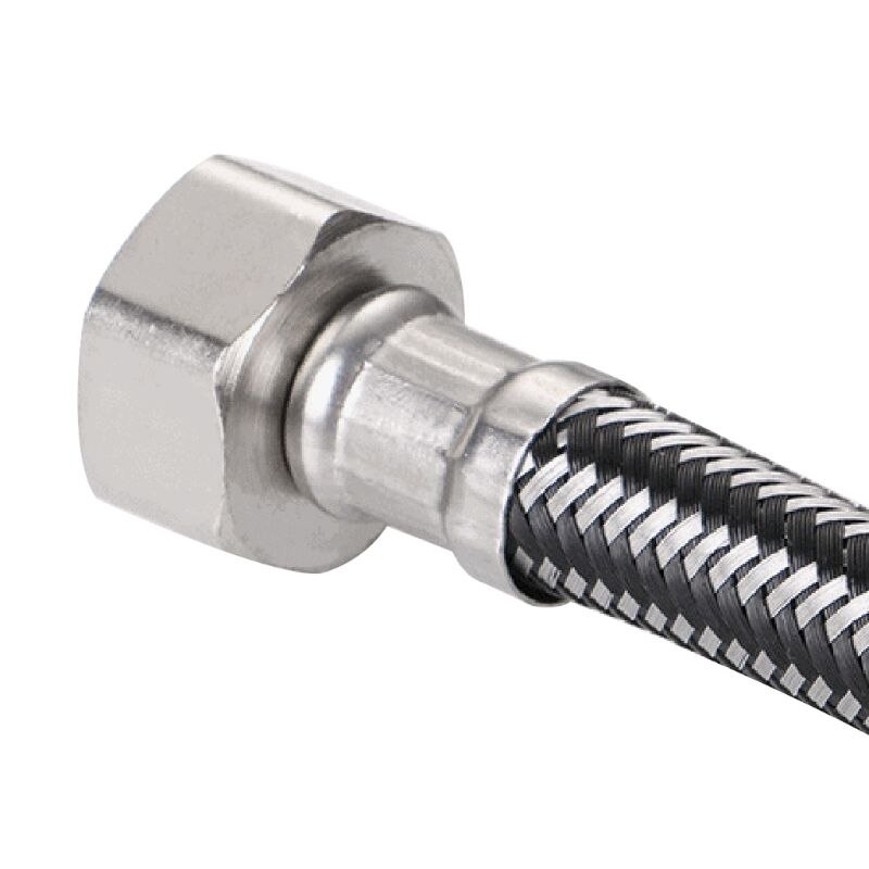 Metall gewebte Schlauch Hochdruck Weiche Wasser Rohr 1/4 Kompression Gewinde Stecker für Heimat Schlecht Küche Verwenden Sie Liefert
