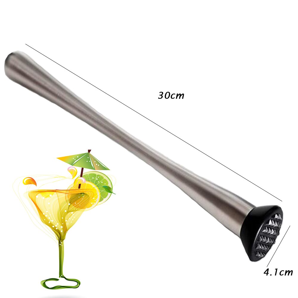 Sztabka ze stali nierdzewnej mikser ugniatacz koktajlowy Barware drink mojito DIY napój owocowy Muddler kruszony lód Barware narzędzie barowe: 30cm