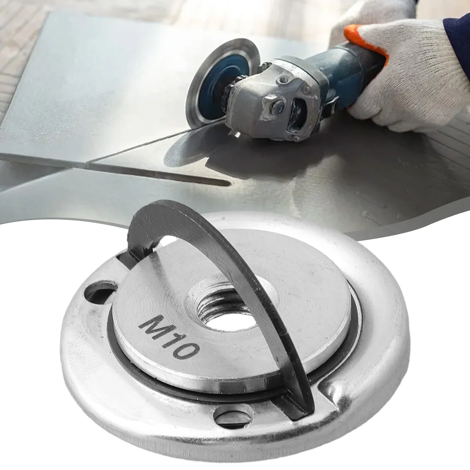 Quick Release Flens Moer M10 Draad Haakse Slijper Zelfsluitende Persplaat Haakse Slijper Release Borgmoer Elektrisch gereedschap
