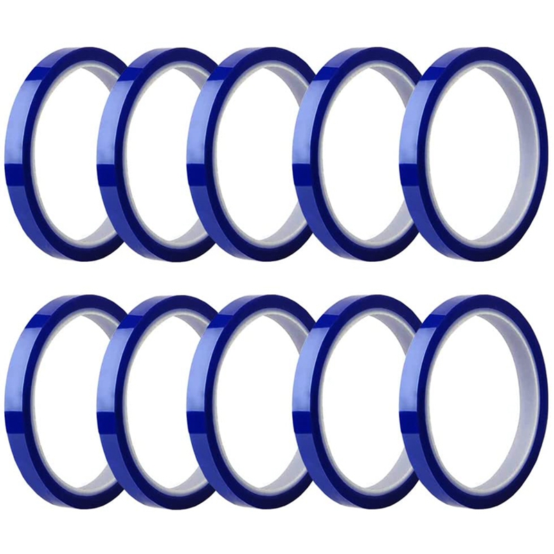 10 Rolls Warmte Tapes Sublimatie Blanks Thermische Tape Geen Residu Tape Tot 260Celsius Voor Warmte Sublimatie Druk