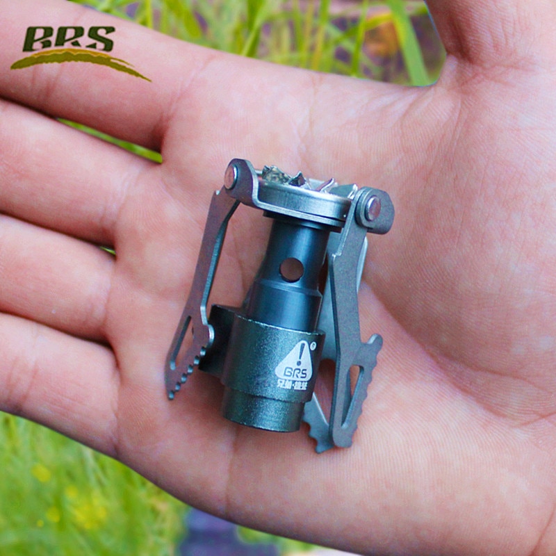 Draagbare BRS 3000 T Titanium Metalen Gasfornuis 25g Lichtgewicht Blussen Oven Fornuis Brander voor Outdoor Camping Outdoor Kachels