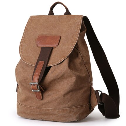 Muzee Retro Mannen Rugzak Canvas Mannen Reizen Rugzak Leisure Student Rugzak Mannen en Vrouwen 15.6 inch Laptop Rugzak: Retro Khaki