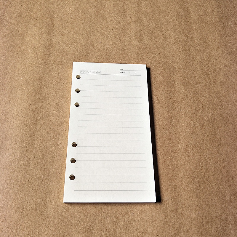 Coloffice A4 A5 B5 A6 A7 Loose-Leaf Notebook Inside Page Spiral Binder Planner Inner Page Paper Office Supplies 40pages