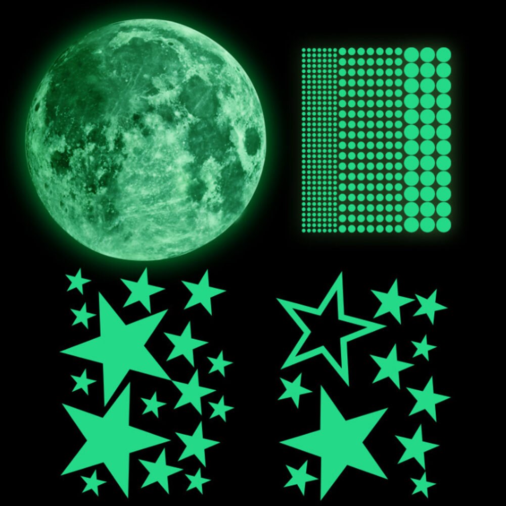 Dark Night Ceiling Multifunction Home Bright Bedroom For Kids Room Boys Girls Self Adhesive Solid Party Glow Wall Sticker