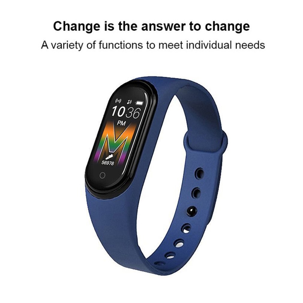 Smartwatch M5 - OLED Display - Heart Rate & Blood Pressure Monitor - Activity Tracker - Unisex Adult