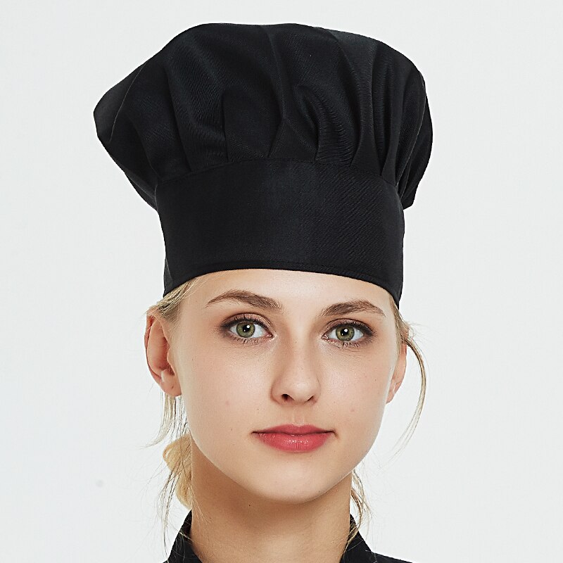 Cooking Adjustable Chef Hat Men Women Kitchen Cafes Elastic Berets Catering Cooking Caps Restaurant Chef Kitchen Workwear Hats