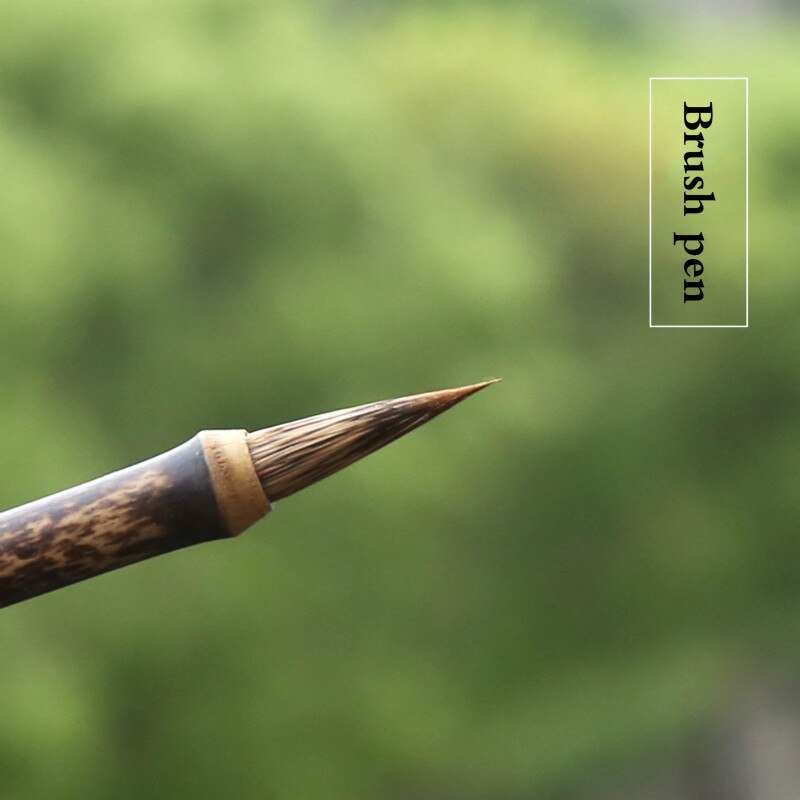 Wolf Hair Calligraphy Pen Chinese Small Regular Script Writing Brush Chinese Painting Weasel Hair Writing Brush Tinta China