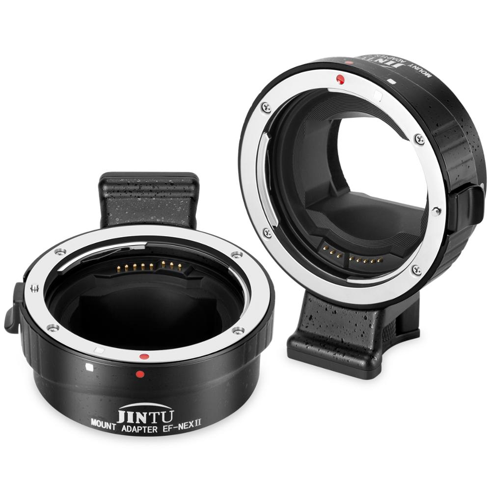 Jintu Elektronische Af Auto Focus Lens Adapter EF-NEX Ii Voor Canon Eos Ef EF-S Lens Sony E Nex A7 a7R A7S A7RII A6500 Camera