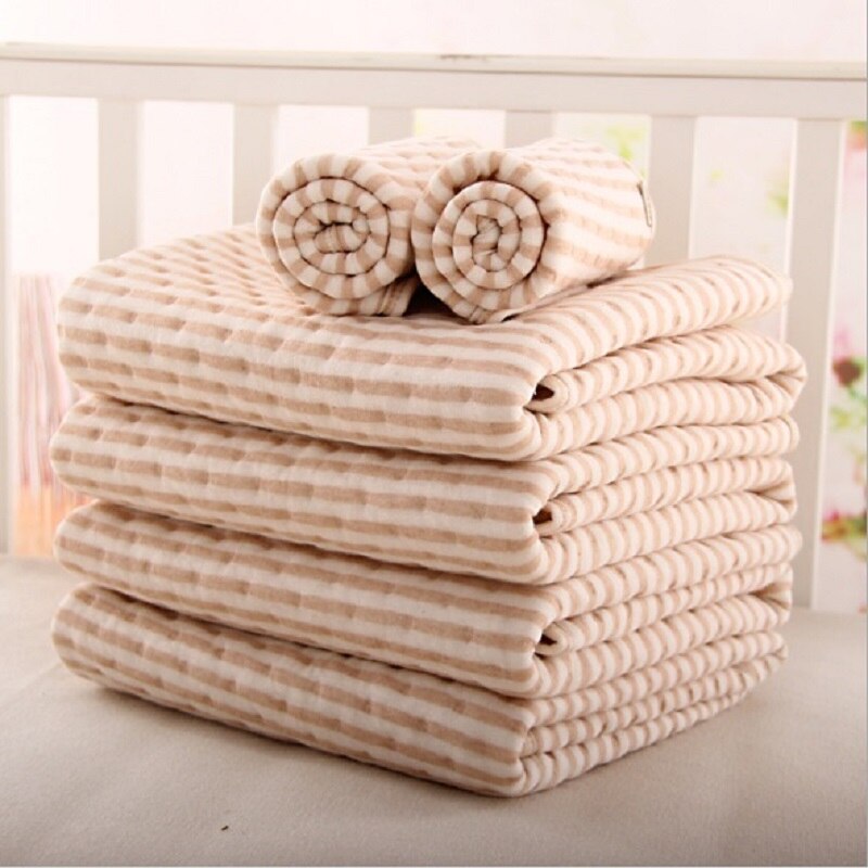 Child Natural Colored Cotton Newborn Baby Urine Pad Infant Toddler Bed Waterproof Cotton Clothe Diaper Changing Mat for Crib